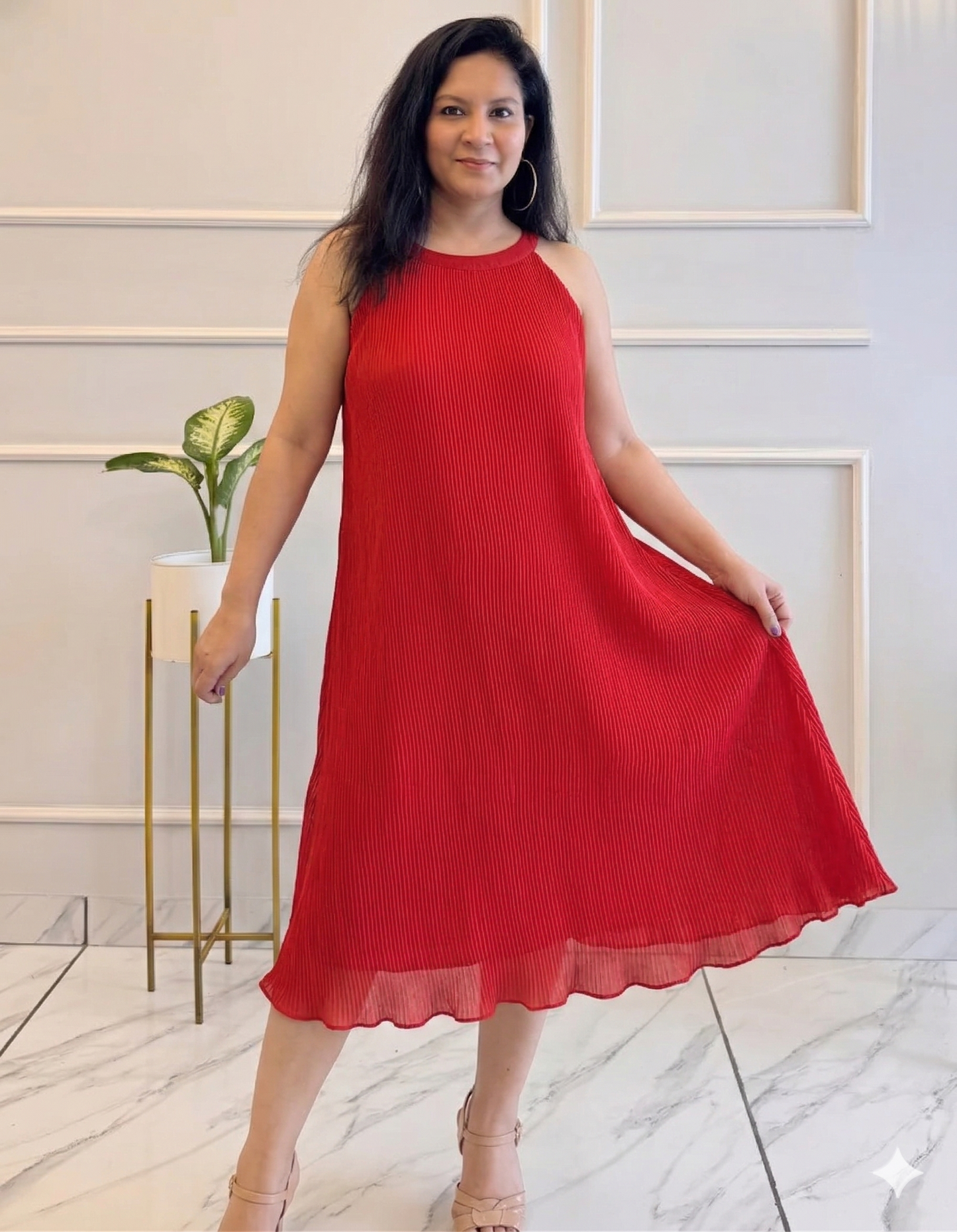 Titliblush Pleated Dress
