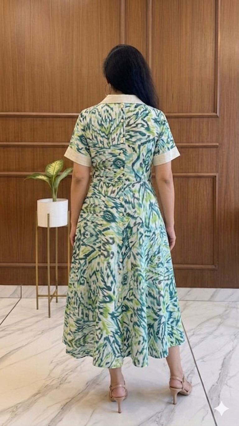 Titliblush Printed Cotton Dress