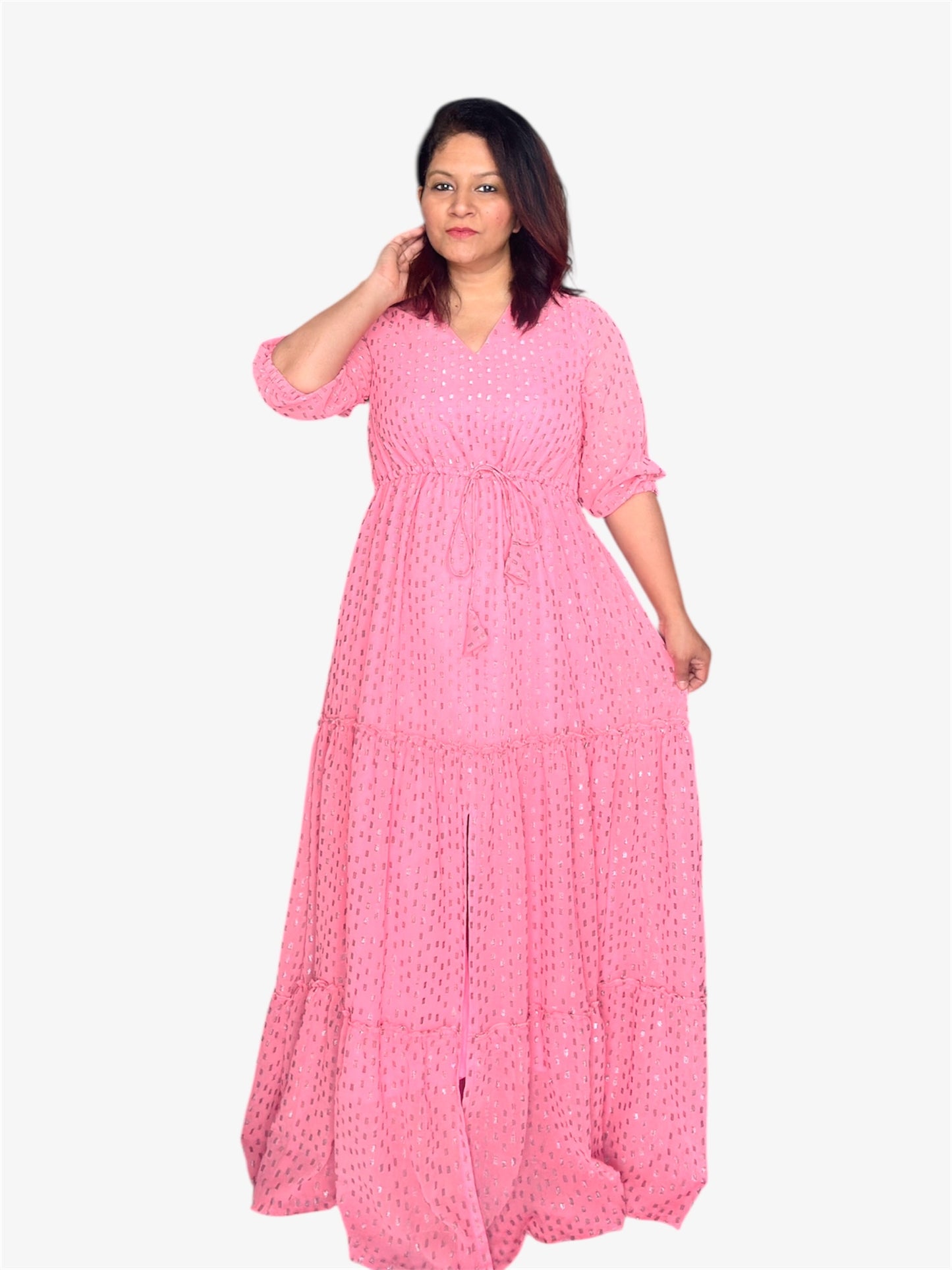 Titliblush Pink Slit Dress