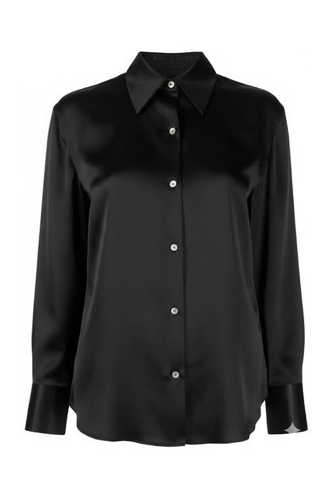 Titliblush Satin Black Shirt