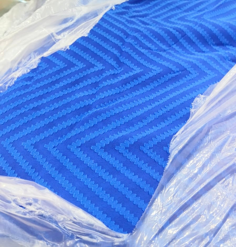 Titliblush Blue ZIg Zag Dress