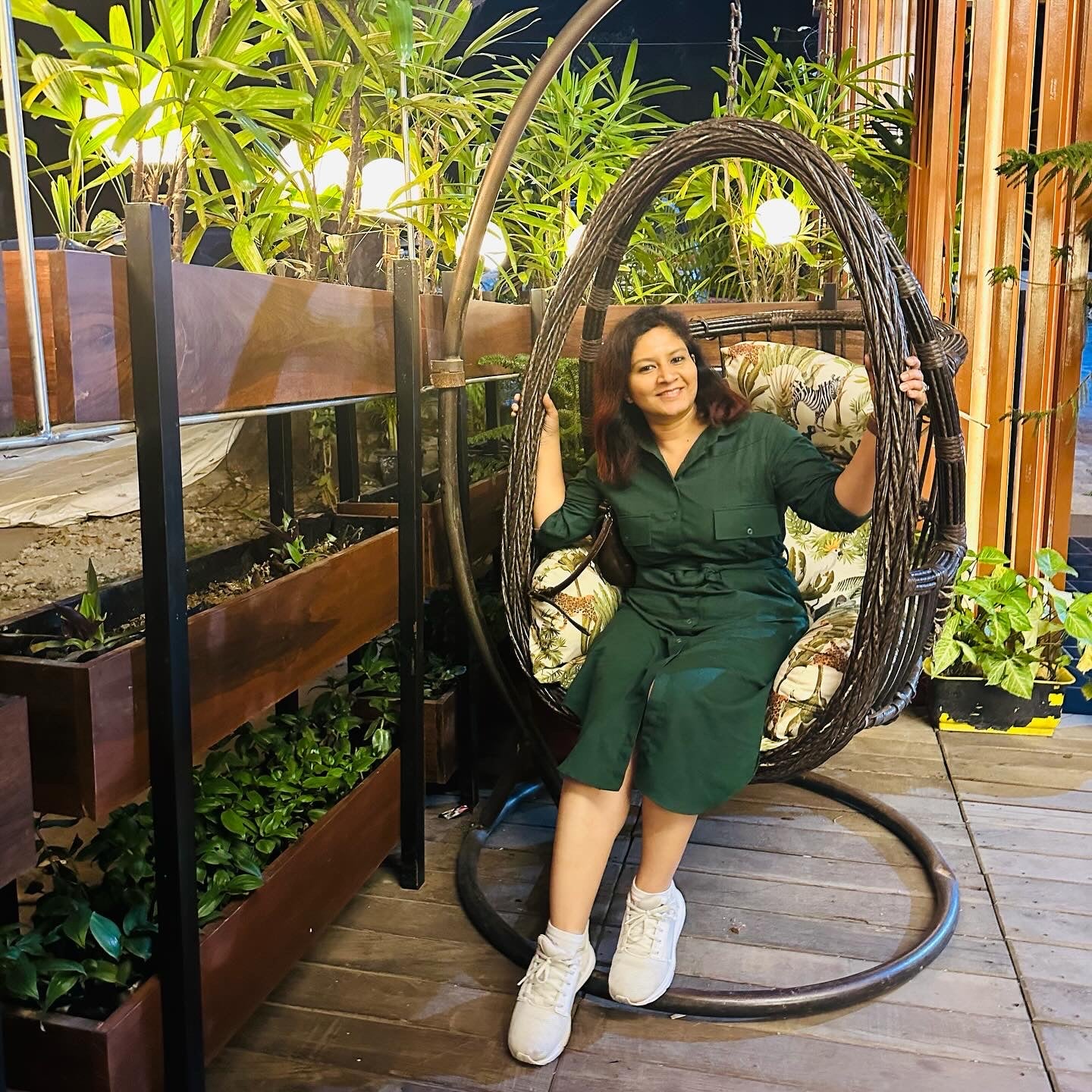 Titliblush Green Cotton Dress