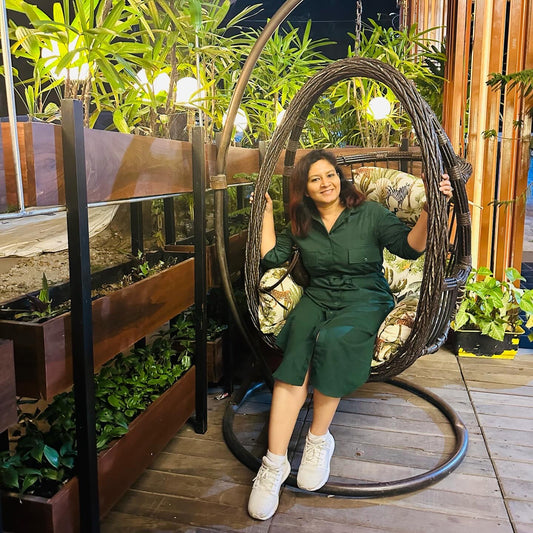 Titliblush Green Cotton Dress