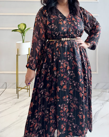 Titliblush black floral dress