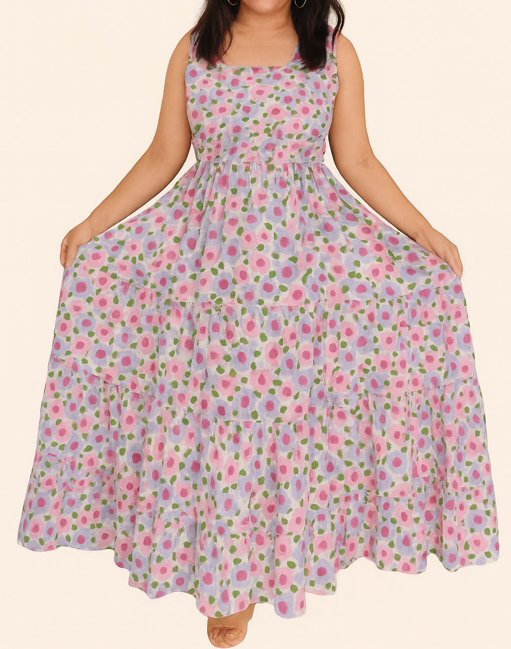 Titliblush Cotton Floral Dress