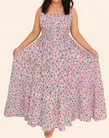 Titliblush Cotton Floral Dress