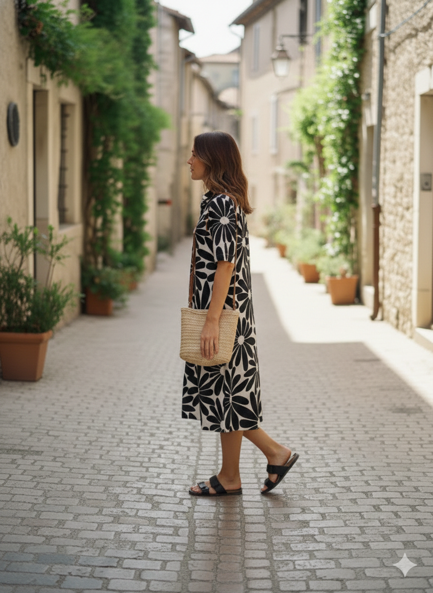 Titliblush Cotton Big Floral Dress