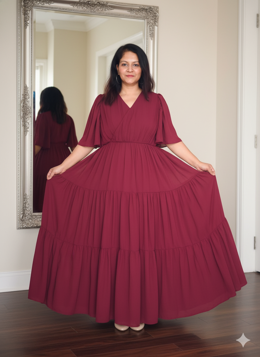 Titliblush Wine Dress