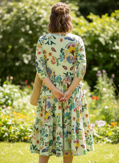 Titliblush Cotton Printed Floral Dress