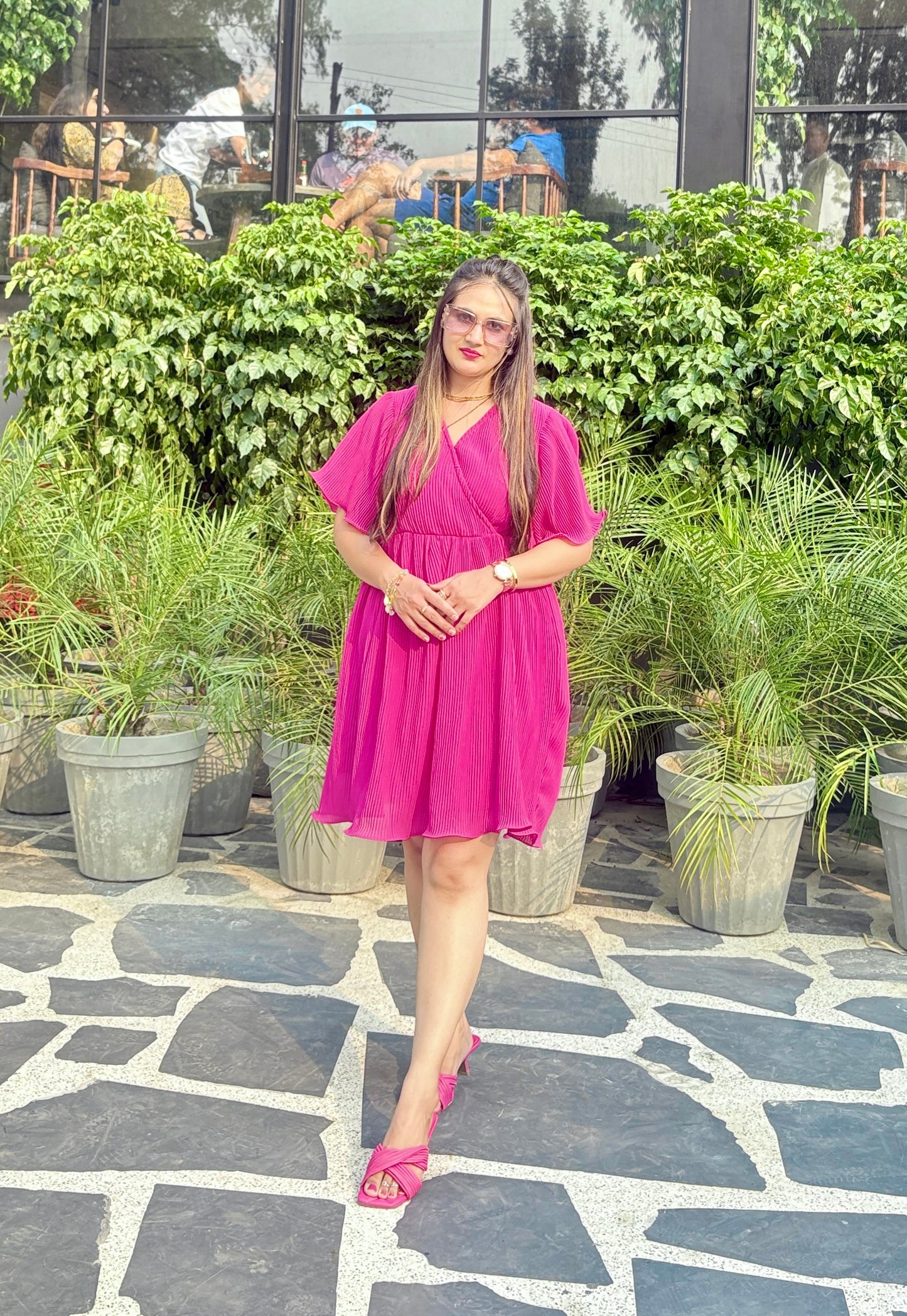 Titliblush Pleated Dress