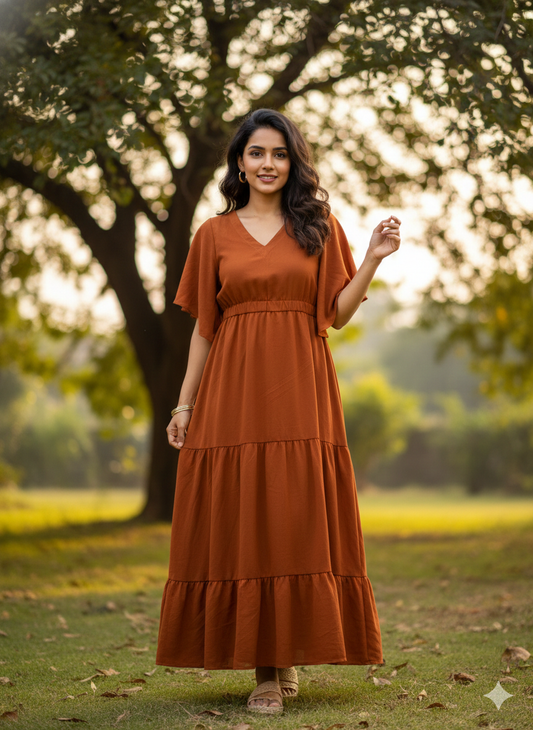 Titliblush Rust Dress