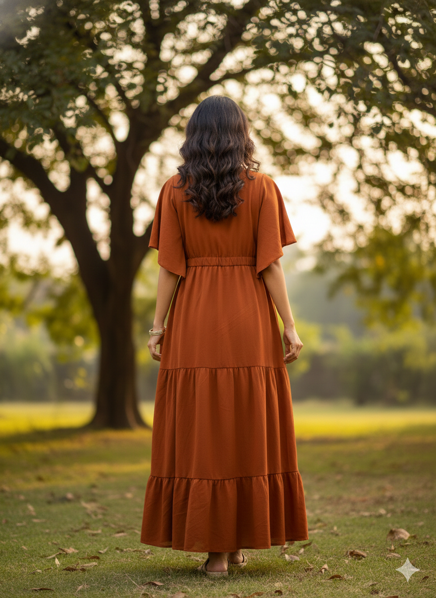 Titliblush Rust Dress