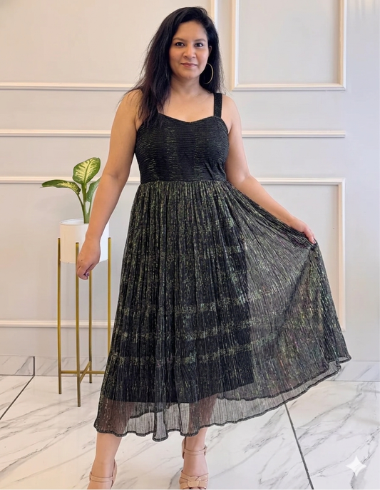 Titliblush Black Silver Dress