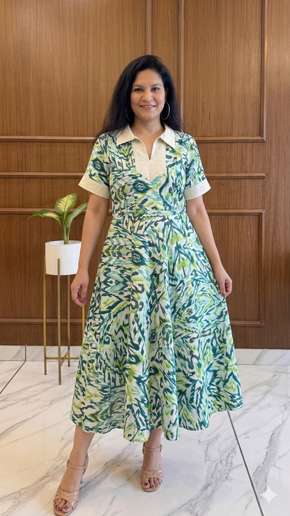 Titliblush Printed Cotton Dress