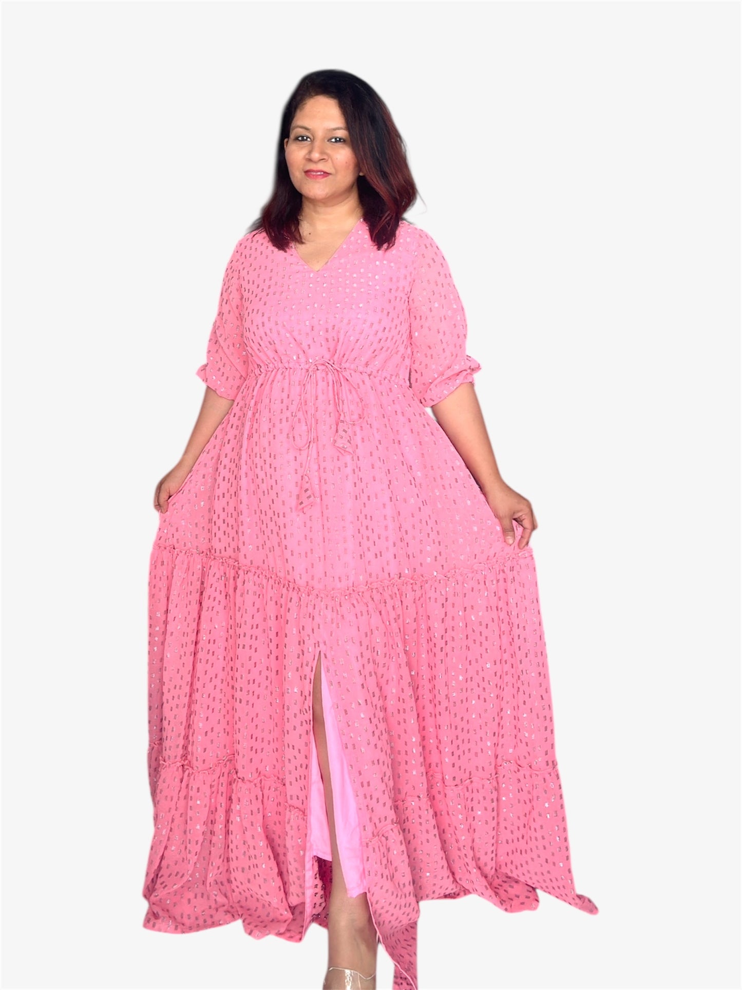 Titliblush Pink Slit Dress