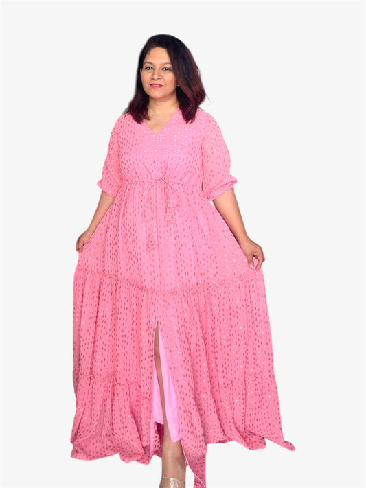 Titliblush Pink Slit Dress