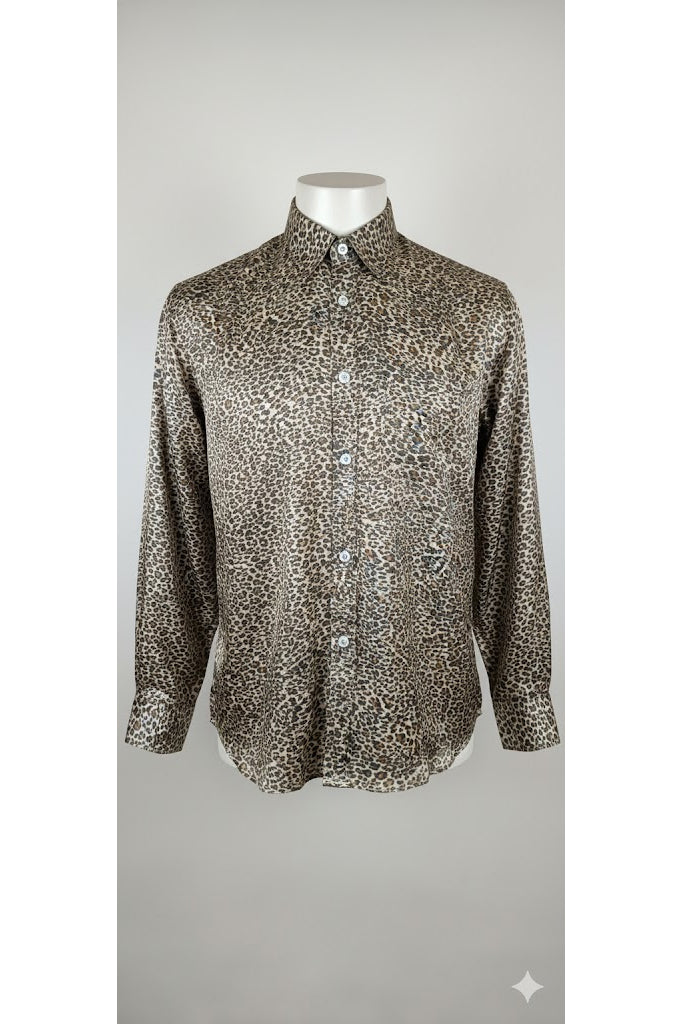 Titliblush Satin Animal Print Shirt