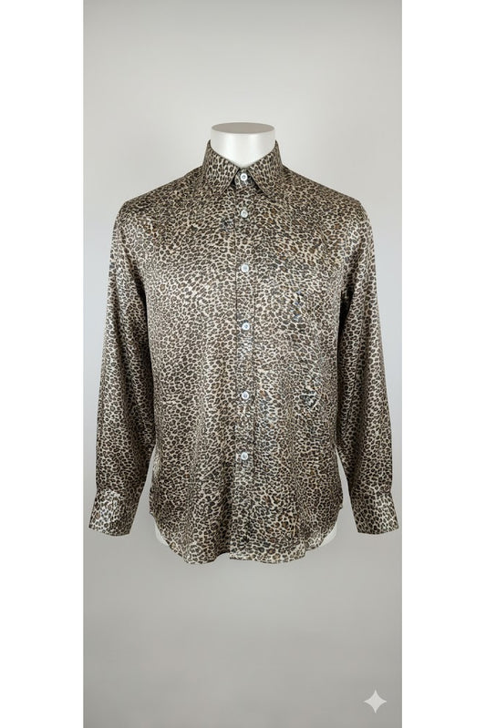 Titliblush Satin Animal Print Shirt